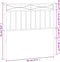 vidaXL - Hoofdbord - 90 - cm - metaal - zwart