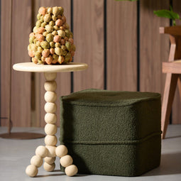 Light & Living Bijzettafel Veglio - Naturel - Ø35cm - Modern