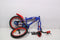Sonic Prime Kinderfiets - 16 Inch - Handrem en Zijwieltjes - Blauw Rood