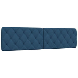 Hoofdbordkussen 200 cm stof blauw