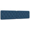 Hoofdbordkussen 200 cm stof blauw