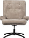 WOOOD Exclusive William Draaifauteuil - Polyester - Naturel - 93x79x91