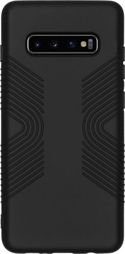 Accezz Hoesje Geschikt voor Samsung Galaxy S10 Plus Hoesje Siliconen - Accezz Impact grip Backcover - Zwart