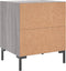 vidaXL - Nachtkastje - 40x35x47,5 - cm - bewerkt - hout - grijs - sonoma - eikenkleur
