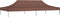 vidaXL Partytentdak - 270 g/m² - 6x3 m - bruin