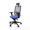 Piqueras y Crespo 2D066N2 - Bureaustoel - Hoofdsteun en verstelbare hoogte - Licht Blauw
