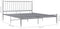vidaXL - Bedframe - zonder - matras - metaal - grijs - 140x200 - cm