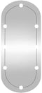 vidaXL - Wandspiegel - met - LED's - ovaal - 40x90 - cm - glas