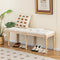 Coast Vintage Eetkamerbank - Gestoffeerd - 120 cm - Beige