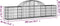 vidaXL - Schanskorven - 10 - st - gewelfd - 200x30x40/60 - cm - gegalvaniseerd - ijzer