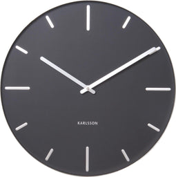 Karlsson wandklok Belt metaal - Kleur - Zwart