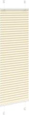 vidaXL - Plissé - rolgordijn - 40x150 - cm - stofbreedte - 39,4 - cm - polyester - crème