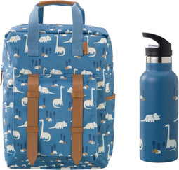 Fresk rugzak + drinkfles 500ml thermos Dino