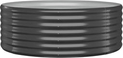 vidaXL - Plantenbak - 100x100x36 - cm - gepoedercoat - staal - antracietkleurig
