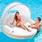 Intex Canopy Island - Opzetzwembad 199 x 150 cm - Afneembaar zonnescherm - Wit/Bruin