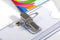 Europel badge met combiklem, ft 75 x 40 mm, 24 stuks