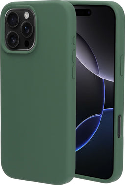 Mobiparts iPhone 16 Pro Max - Silicone Cover - Soft-touch - Groen
