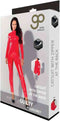 Guilty Pleasure GP Datex Catsuit Met Rits - Rood