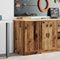 vidaXL - Garagekast - 40x51x85 - cm - massief - grenenhout - oud - hout