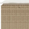 vidaXL - Tuinbank - met - kussen - 110x40x44 - cm - poly - rattan - beige