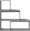 vidaXL - Kamerscherm - / - boekenkast - 3-laags - 123x29x123 - cm - hout - betongrijs