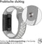 iMoshion Bandje Geschikt voor Fitbit Charge 3 / 4 - iMoshion Siliconen sport band ronde drukknoop zonder pinnetje - Grijs