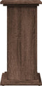 vidaXL - Sokkel - met - opbergruimte - 31x30x60 - cm - bewerkt - hout - bruin - eiken