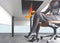 Dimbare verwarmer onder het bureau
