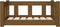 vidaXL - Hondenmand - 65,5x50,5x28 - cm - massief - grenenhout - honingbruin