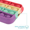 iMoshion Hoesje Geschikt voor iPhone Xr Hoesje Siliconen - iMoshion Pop It Fidget Toy - Pop It hoesje - Rainbow