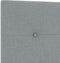 vidaXL - Hoofdbord - met - knopen - lichtgrijs - 90 - cm - stof