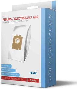 Fevik Stofzuigerzakken geschikt voor Philips Standard Bag 5 stuks - filter