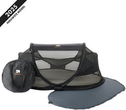 Deryan Baby Luxe - Campingbedje - Inclusief zelfopblaasbare matras - Zwart