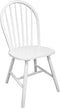 vidaXL - Eetkamerstoelen - 2 - st - massief - rubberwood - wit