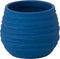 J-Line bloempot Fiesta - keramiek - blauw - small - Ø 14 cm