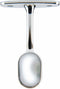 Steun voor stang in kast Stor Planet Ovalen Verchroomd 2,5 x 1,5 cm Zilverkleurig (2 Stuks)