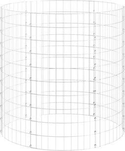 vidaXL - Compostbak - Ø100x100 - cm - gegalvaniseerd - staal
