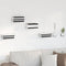 Onzichtbare Zwevende Plank 4 pcs Zwart 6 x 11 x 6.5 cm Metaal