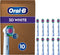 Oral-B Pro 3D White - Opzetborstels - Unieke polijstkop voor wittere tanden - (10 stuks)