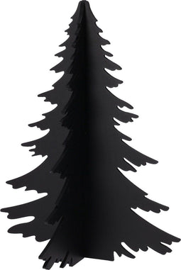 Boom hout kd 43 cm zwart kerstversiering