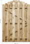 vidaXL - Poort - 100x150 - cm - geïmpregneerd - grenenhout