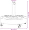 vidaXL - Parasolvoet - met - wielen - voor - stok - van - Ø38 - / - 48 - mm - 27 - kg - rond