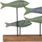 Decoratieve figuren Groen Natuurlijk Vissen 56 x 7 x 31 cm