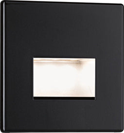 Paulmann Edge - LED Inbouwwandlamp - 1,2W - 50lm - 2700K - Zwart mat - 80x5mm (1 stuk)
