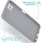 iMoshion Hoesje Geschikt voor Samsung Galaxy A22 (5G) Hoesje Siliconen - iMoshion Color Backcover - Grijs