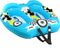 SereneLife Opblaasbare Sleeptube - Twee-Persoons Waterboot Float-Watersport Opblaasbare Trekboten/Tubes- Dubbele Zitplaatsen- PVC Blaas- Schuimkussen- Handgrepen