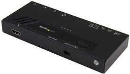 Startech.com VS421HD4KA - 4-Port HDMI Automatic Video Switch - 4K met snelle schakeling - Zwart