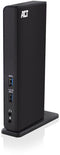 ACT AC7049 - USB-C/A Dual Monitor Docking Station - 2x HDMI - 6 USB-poorten - Verticale plaatsing