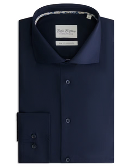 Boston Brothers - Business Overhemd - Slim Fit - Wide Spread - Maat 38 - Navy