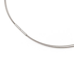 Boccia Titanium 0804-01 - Collier - 3 stalen draden - Zilverkleurig